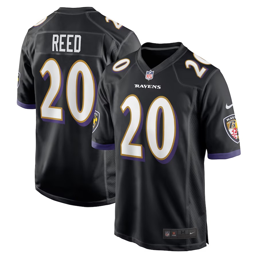 Men's Baltimore Ravens Ed Reed Nike Black Retired Player Alternate Game Jersey - ujerseystore