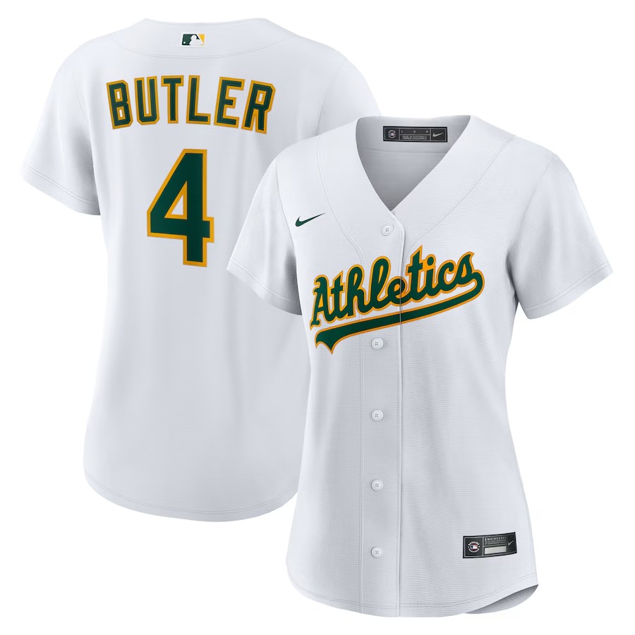 Women's Athletics Lawrence Butler Nike White Home Replica Jersey - ujerseystore
