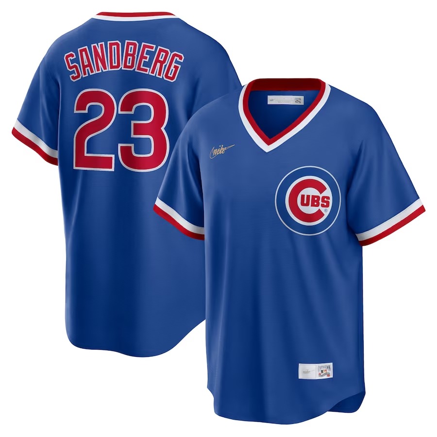 Men's Chicago Cubs Ryne Sandberg Nike Royal Road Cooperstown Collection Player Jersey - ujerseystore