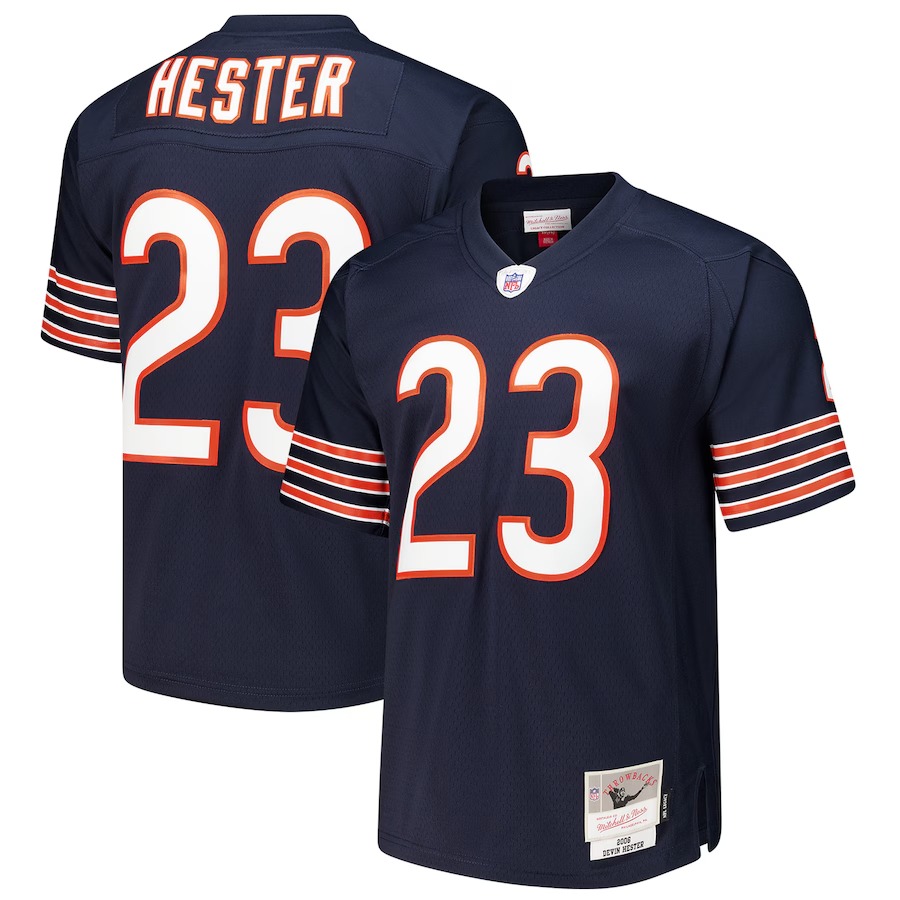 Men's Chicago Bears Devin Hester Mitchell & Ness Navy 1995 Legacy Replica Jersey - ujerseystore