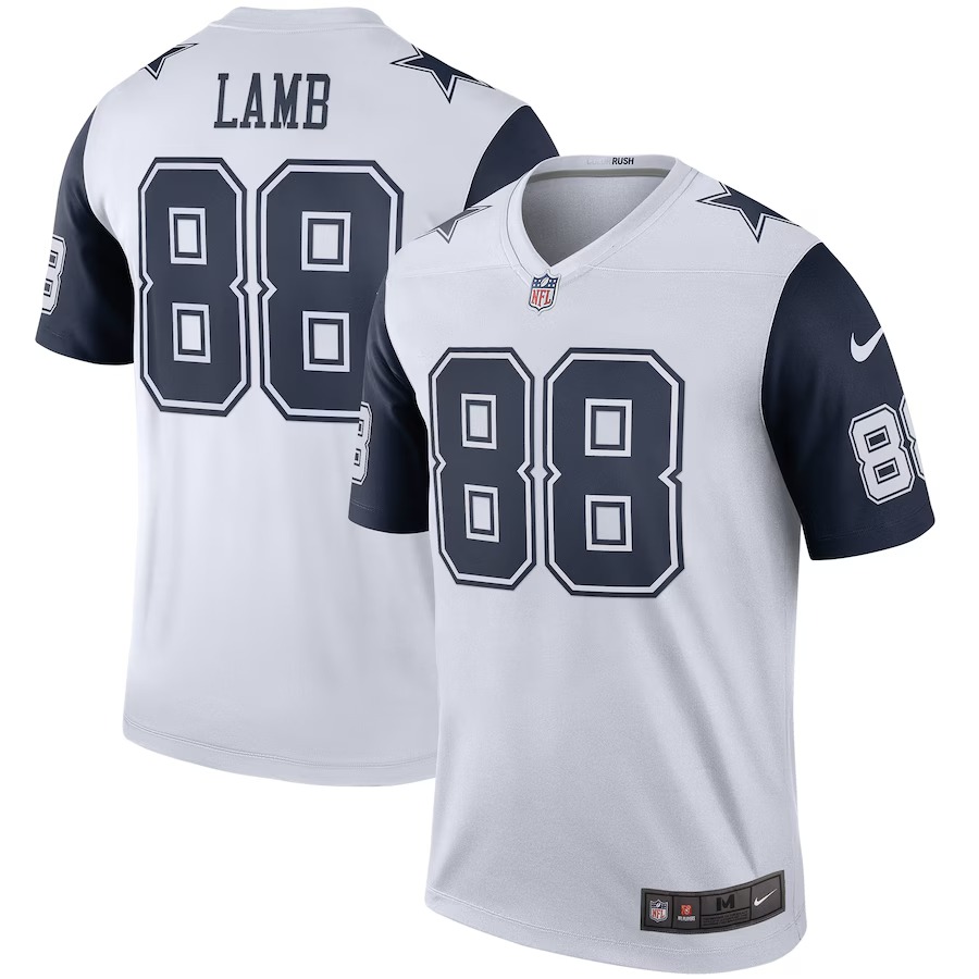 Men's Dallas Cowboys CeeDee Lamb Nike White Legend Player Performance Top - ujerseystore