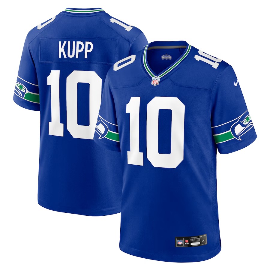 Men's Seattle Seahawks Cooper Kupp Nike Royal Alternate Game Jersey - ujerseystore