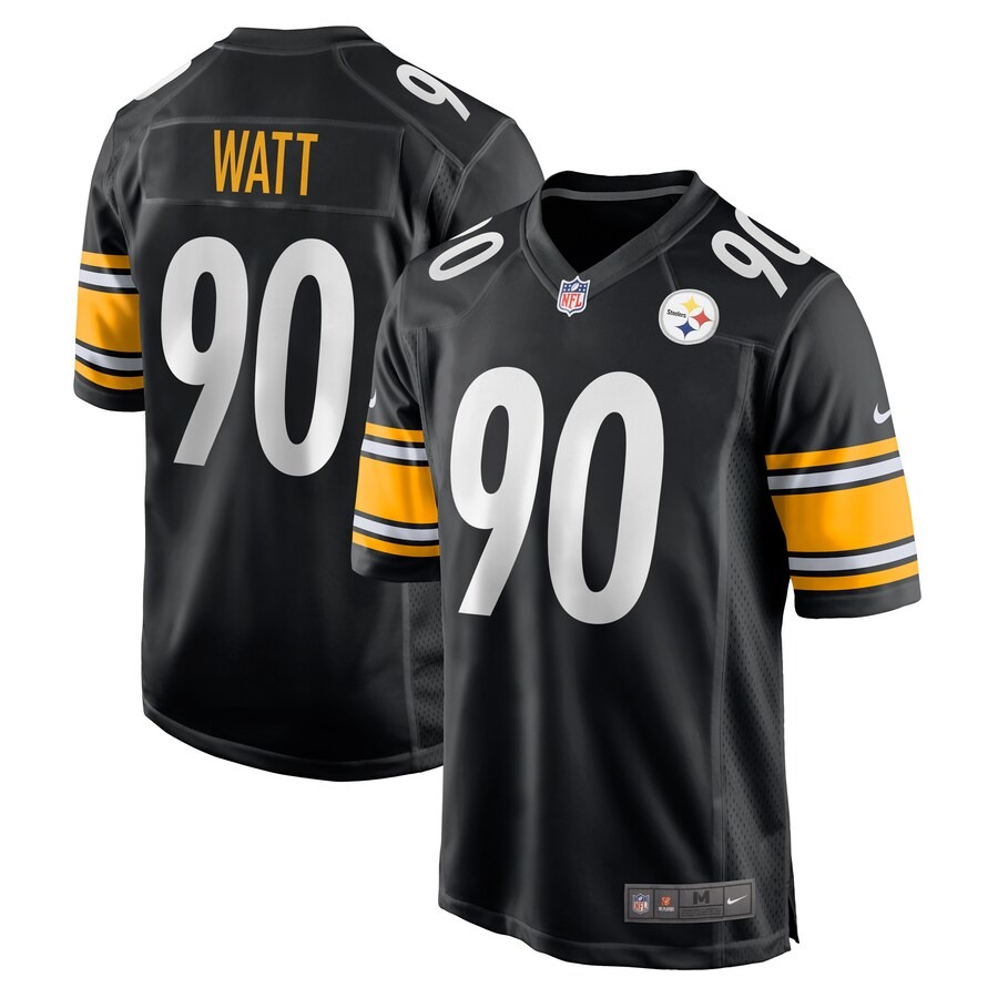 Men's Pittsburgh Steelers T.J. Watt Nike  Black  Game Jersey - ujerseystore