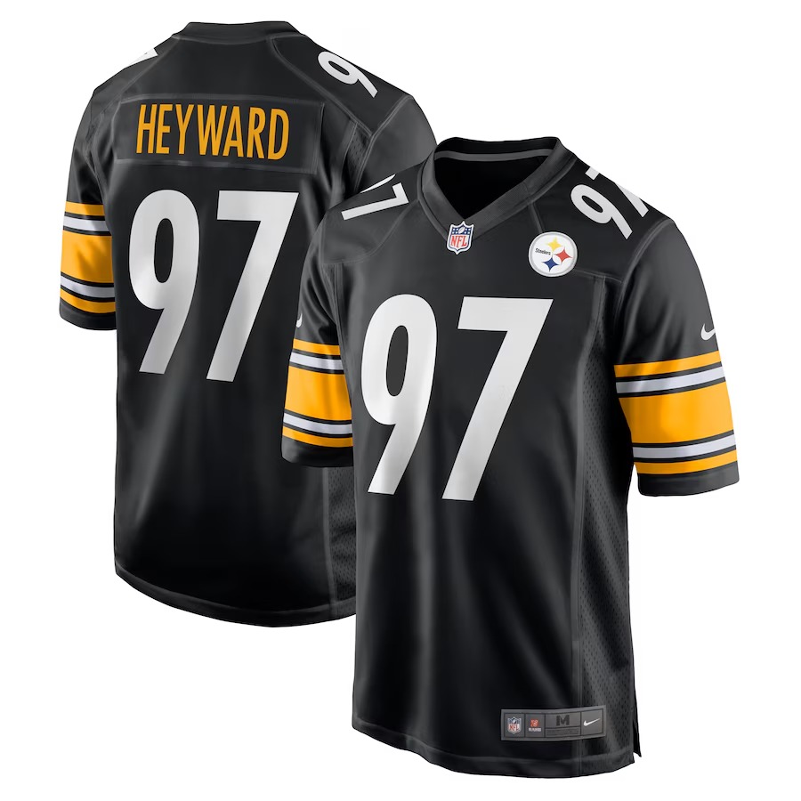 Men's Pittsburgh Steelers Cameron Heyward Nike Black Game Jersey - ujerseystore