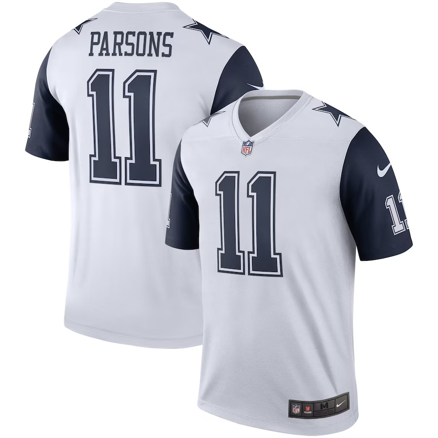 Men's Dallas Cowboys Micah Parsons Nike White Legend Player Performance Top - ujerseystore
