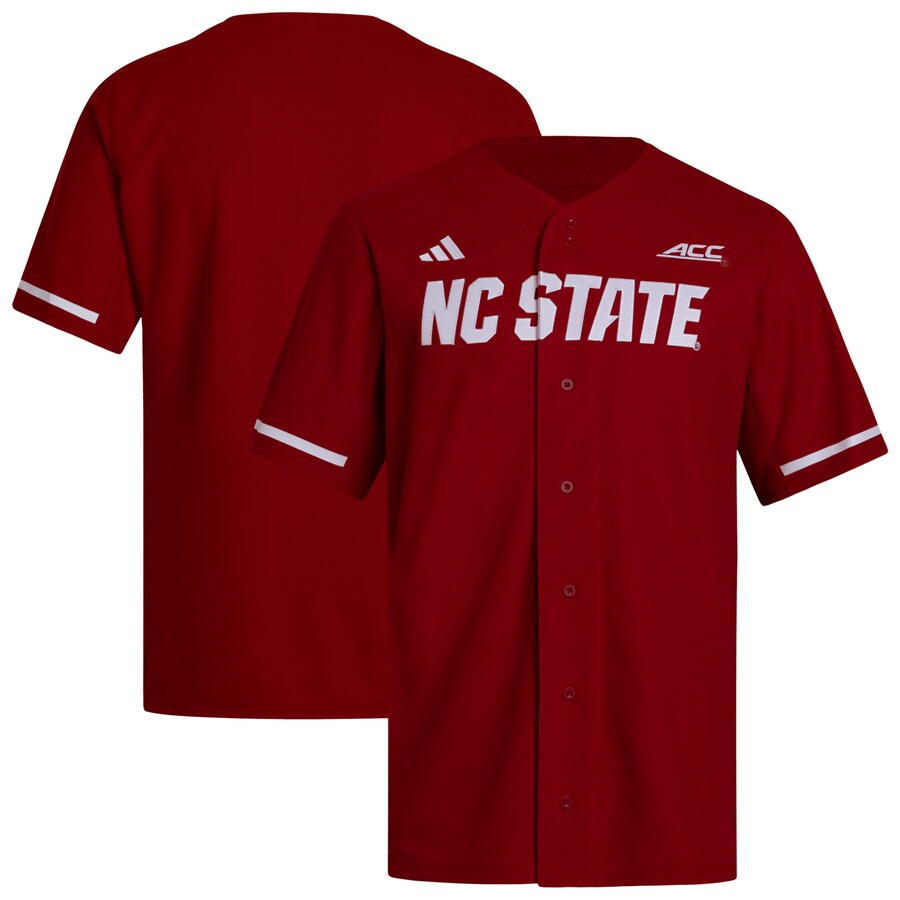 Men's adidas  Red NC State Wolfpack Replica Baseball Jersey - ujerseystore