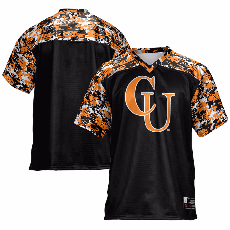 Men's GameDay Greats Black Campbell Fighting Camels Football Jersey - ujerseystore