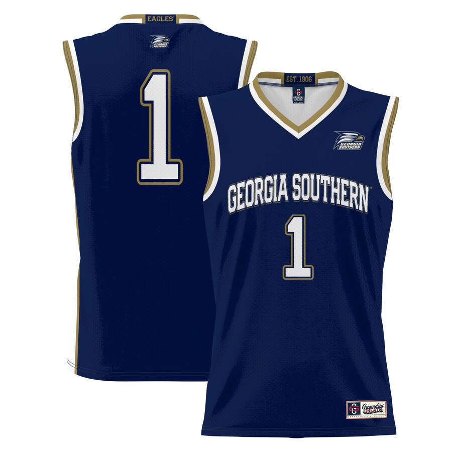 Youth GameDay Greats Blue #1 Georgia Southern Eagles Lightweight Basketball Jersey - ujerseystore