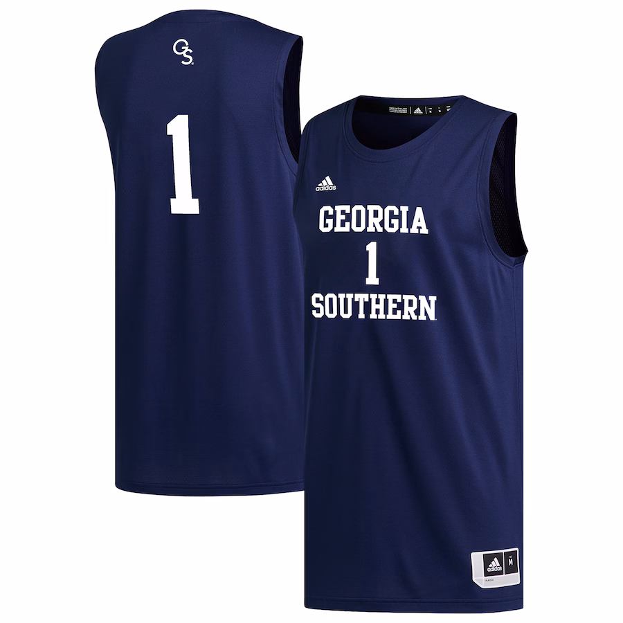 Men's adidas #1 Navy Georgia Southern Eagles Replica Basketball Jersey - ujerseystore
