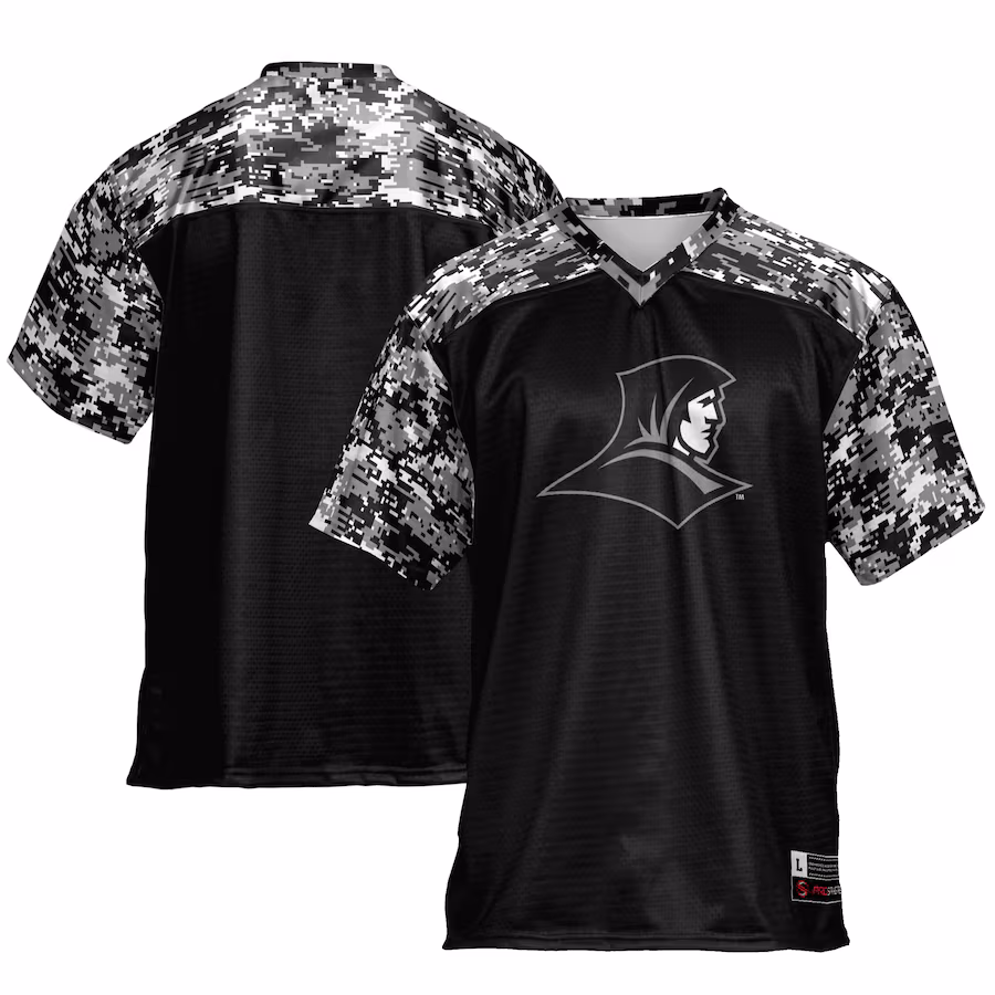 Men's GameDay Greats Black Providence Friars Camo Football Jersey - ujerseystore