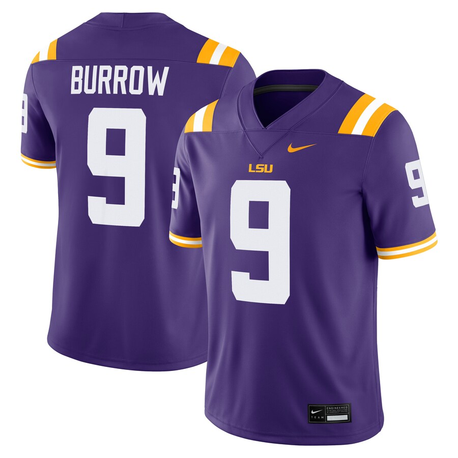 Men's Nike Joe Burrow Purple LSU Tigers Alumni Game Jersey - ujerseystore