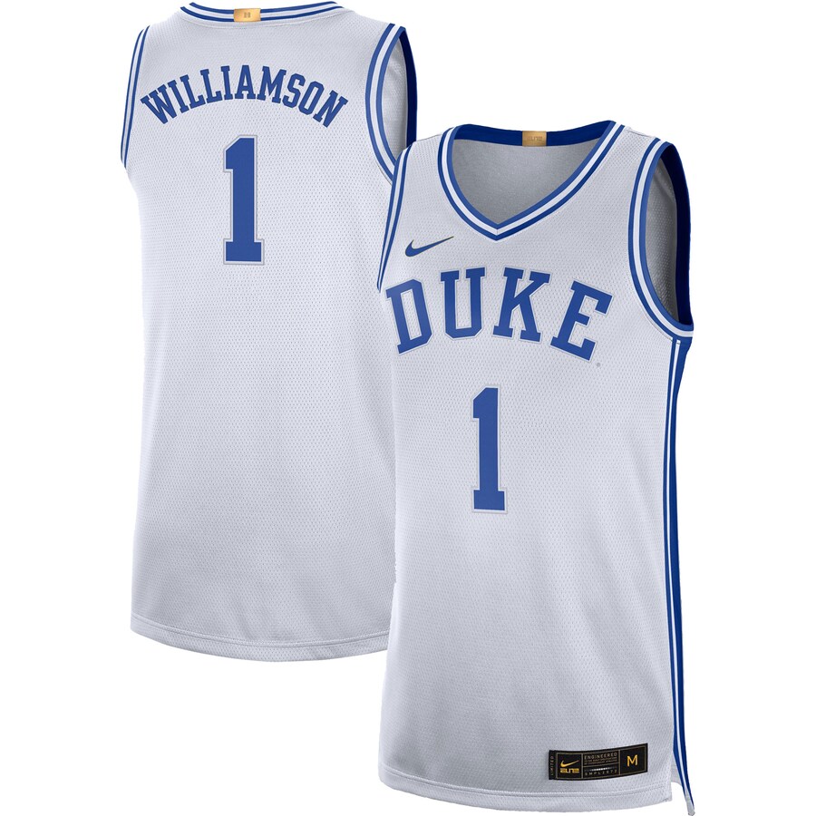 Men's Nike Zion Williamson White Duke Blue Devils Limited Basketball Jersey - ujerseystore