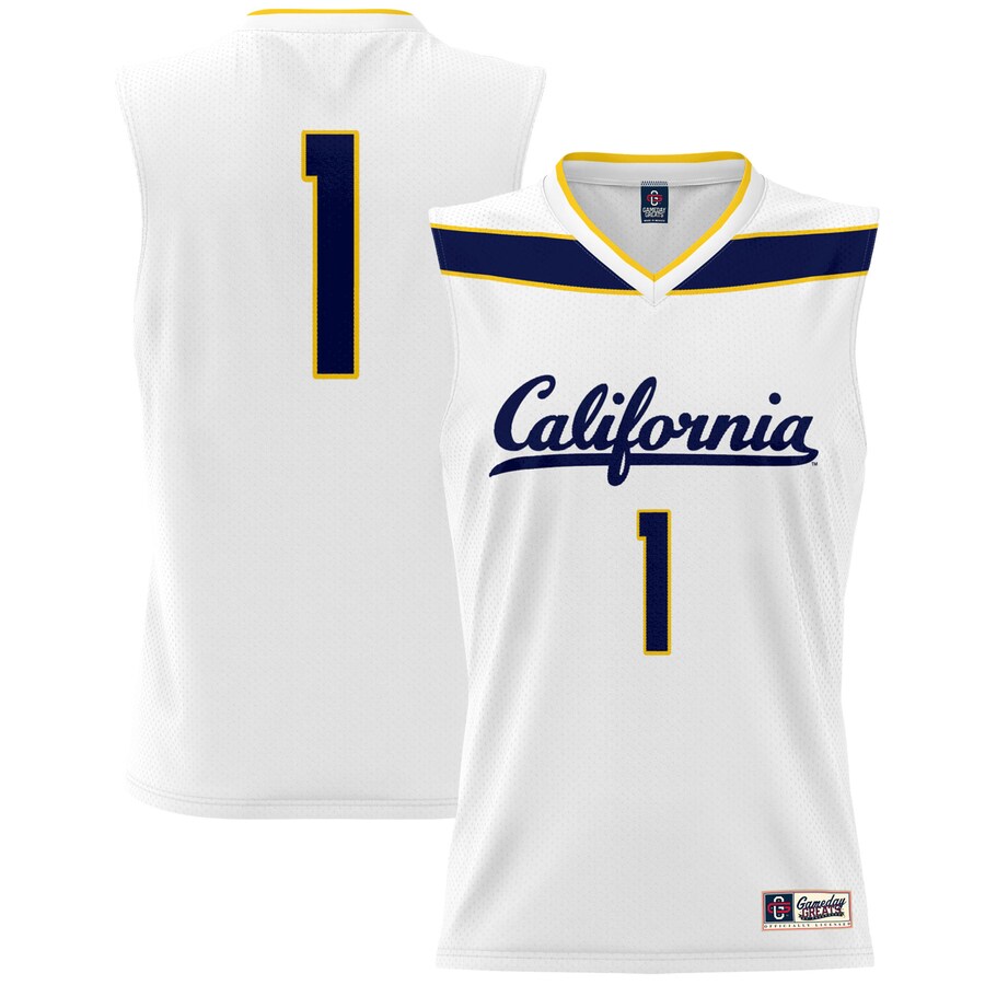 Youth GameDay Greats #1 White Cal Bears Lightweight Basketball Fashion Jersey - ujerseystore