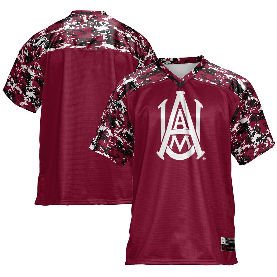 Men's GameDay Greats Maroon Alabama A&M Bulldogs Football Jersey - ujerseystore