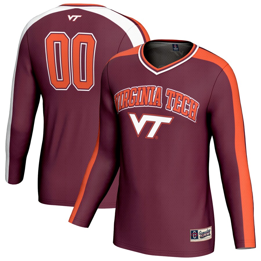 Unisex GameDay Greats #00 Maroon Virginia Tech Hokies Lightweight Volleyball Fashion Jersey - ujerseystore