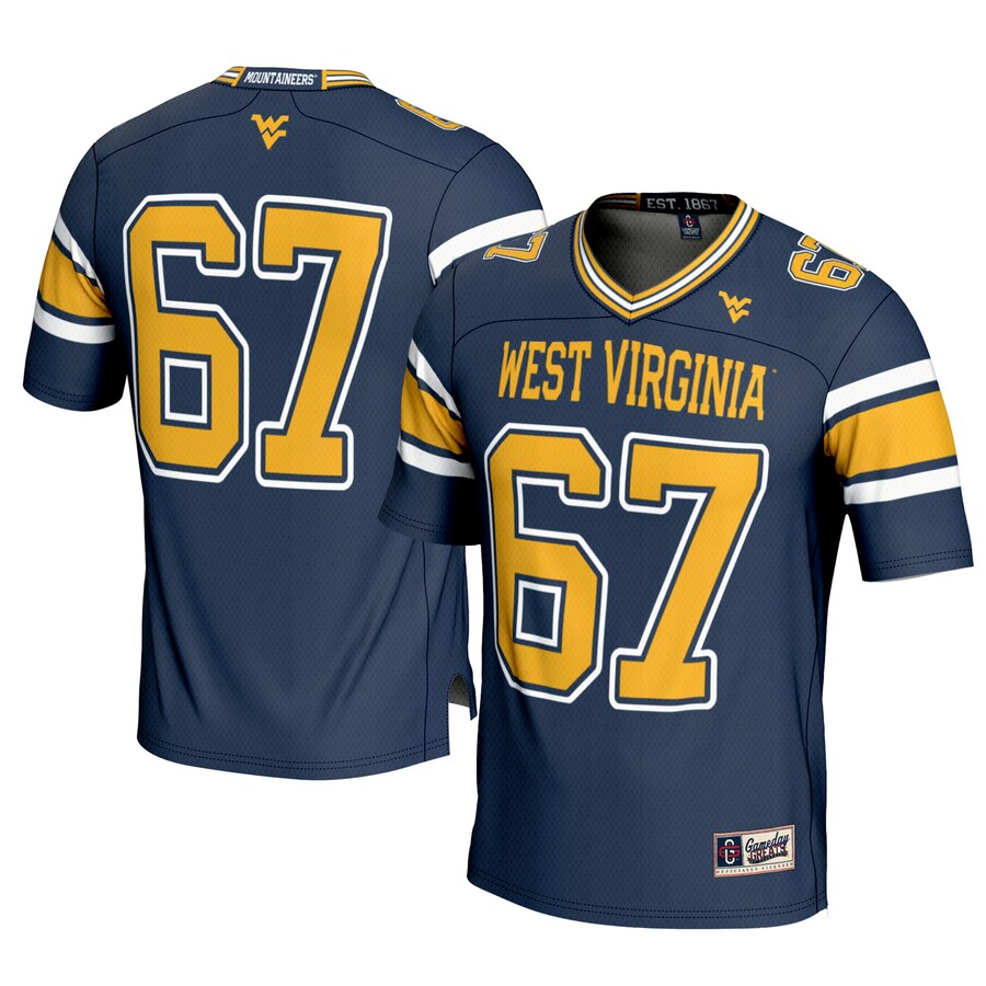 Youth GameDay Greats #1 Navy West Virginia Mountaineers Football Jersey - ujerseystore