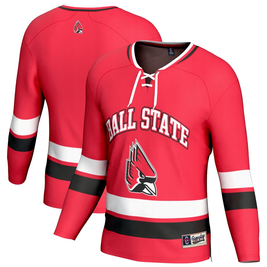 Unisex GameDay Greats Cardinal Ball State Cardinals Spirit Hockey Jersey - ujerseystore