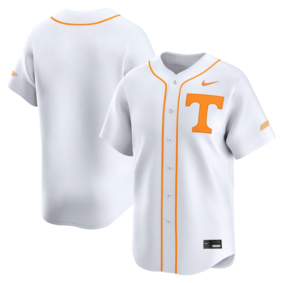 Men's Nike White Tennessee Volunteers College Limited Baseball Jersey - ujerseystore