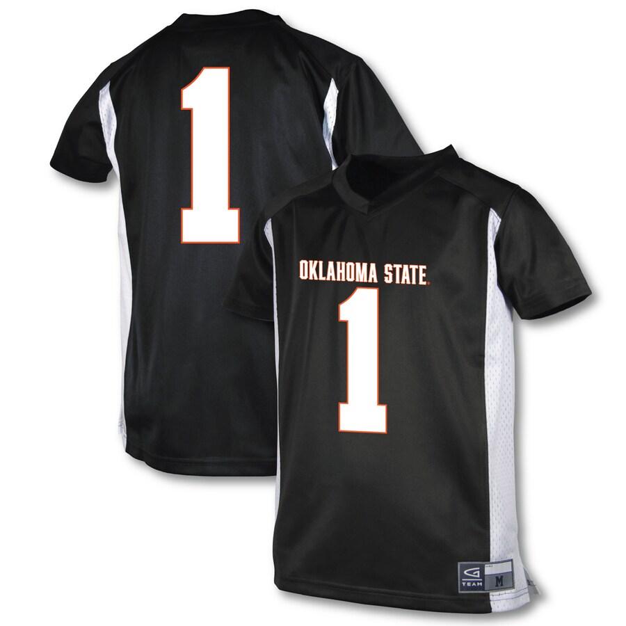 Youth Garb #1 Black Oklahoma State Cowboys Football Jersey - ujerseystore