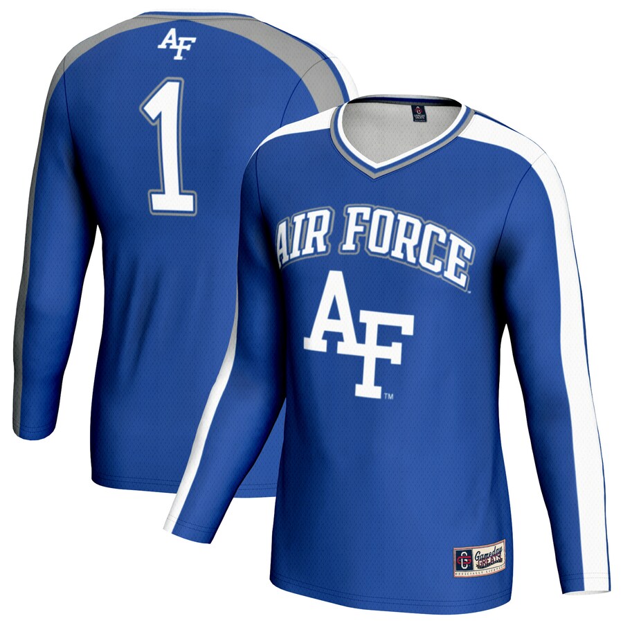 Unisex GameDay Greats Royal Air Force Falcons #1 Lightweight Volleyball Fashion Jersey - ujerseystore