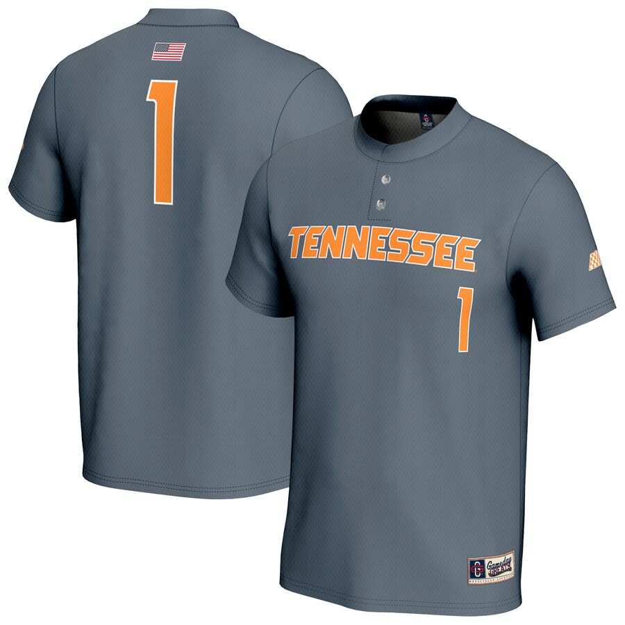 Unisex GameDay Greats #1 Gray Tennessee Volunteers Lightweight Baseball Fashion Jersey - ujerseystore