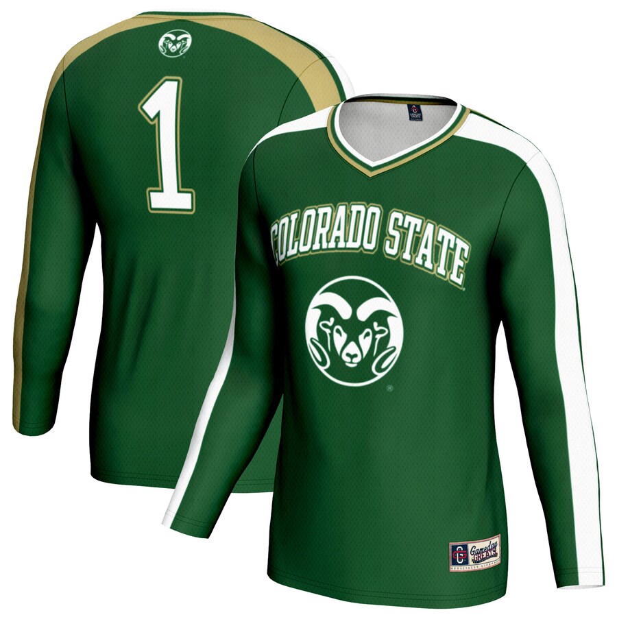 Youth GameDay Greats Green Colorado State Rams #1 Lightweight Volleyball Fashion Jersey - ujerseystore