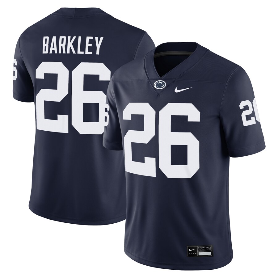 Men's Nike Saquon Barkley Navy Penn State Nittany Lions Alumni Game Jersey - ujerseystore