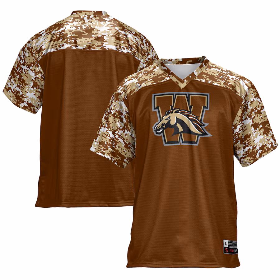 Men's GameDay Greats Brown Western Michigan Broncos Football Jersey - ujerseystore