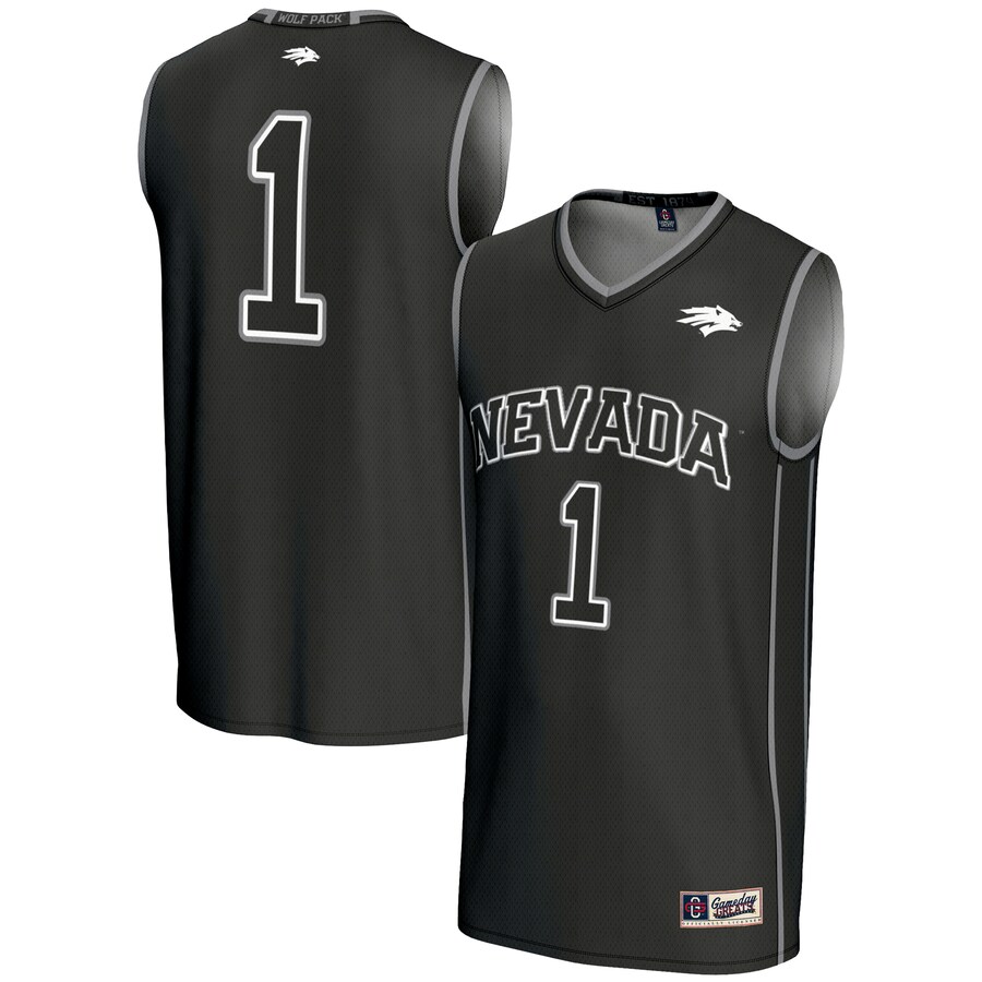 Male GameDay Greats #1  Black Nevada Wolf Pack  Lightweight Basketball Jersey - ujerseystore