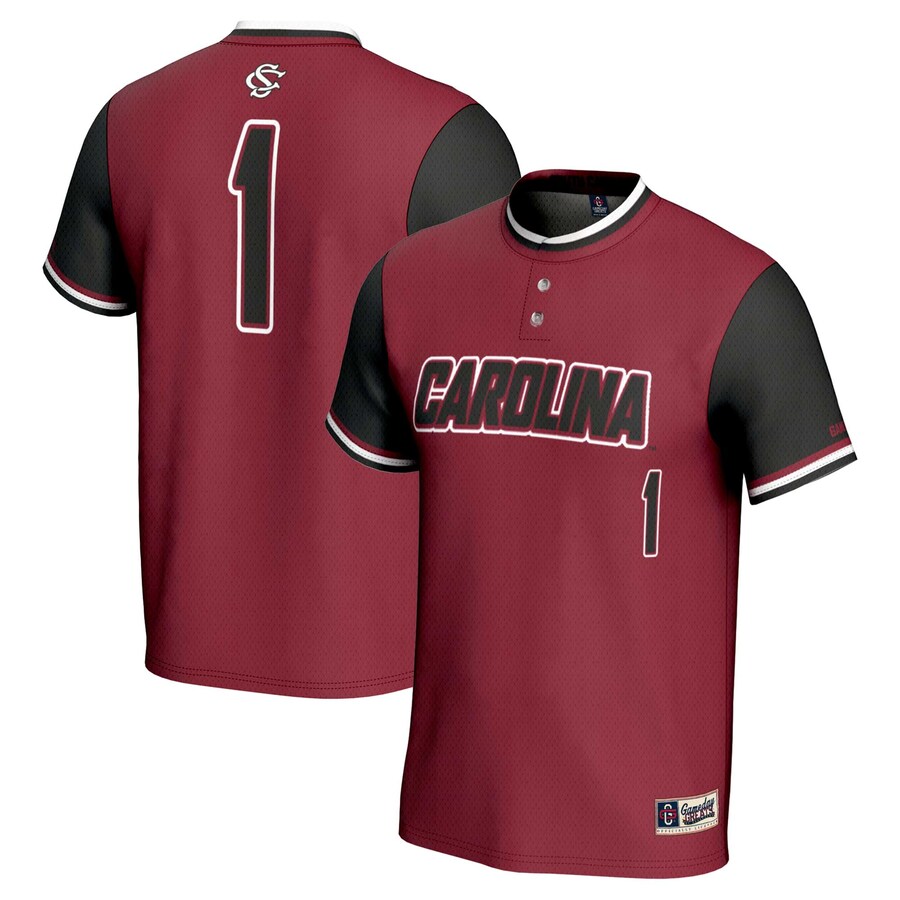Unisex GameDay Greats #1 Garnet South Carolina Gamecocks Lightweight Softball Jersey - ujerseystore