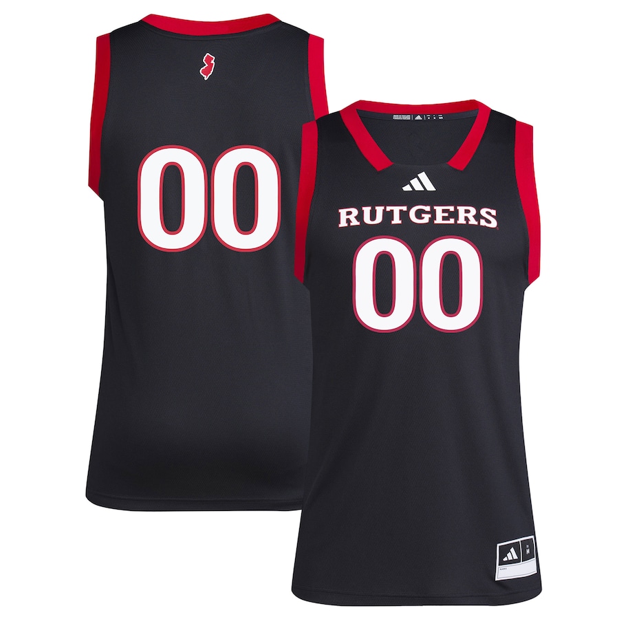 Men's adidas #1 Black Rutgers Scarlet Knights Replica Swingman Jersey - ujerseystore