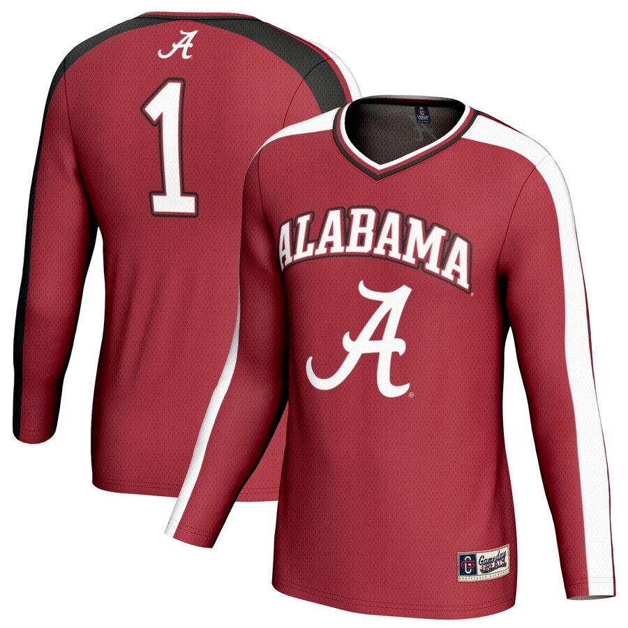 Unisex GameDay Greats Crimson Alabama Crimson Tide #1 Lightweight Volleyball Fashion Jersey - ujerseystore