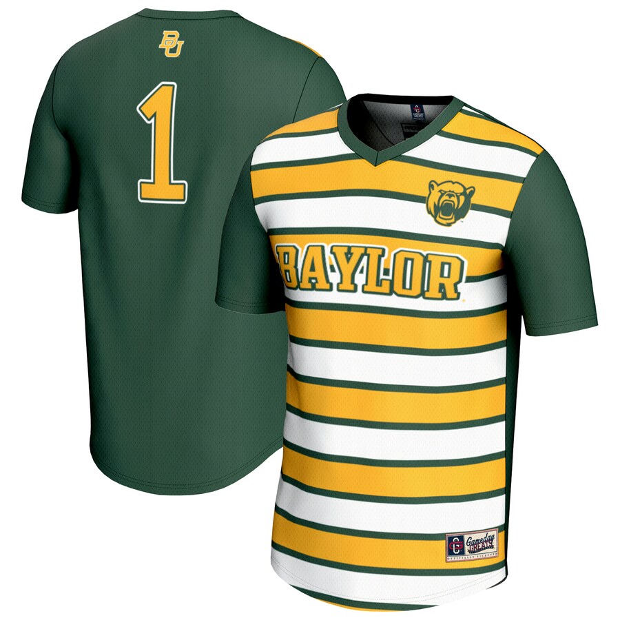 Youth GameDay Greats #1 Green Baylor Bears Lightweight Soccer Fashion Jersey - ujerseystore