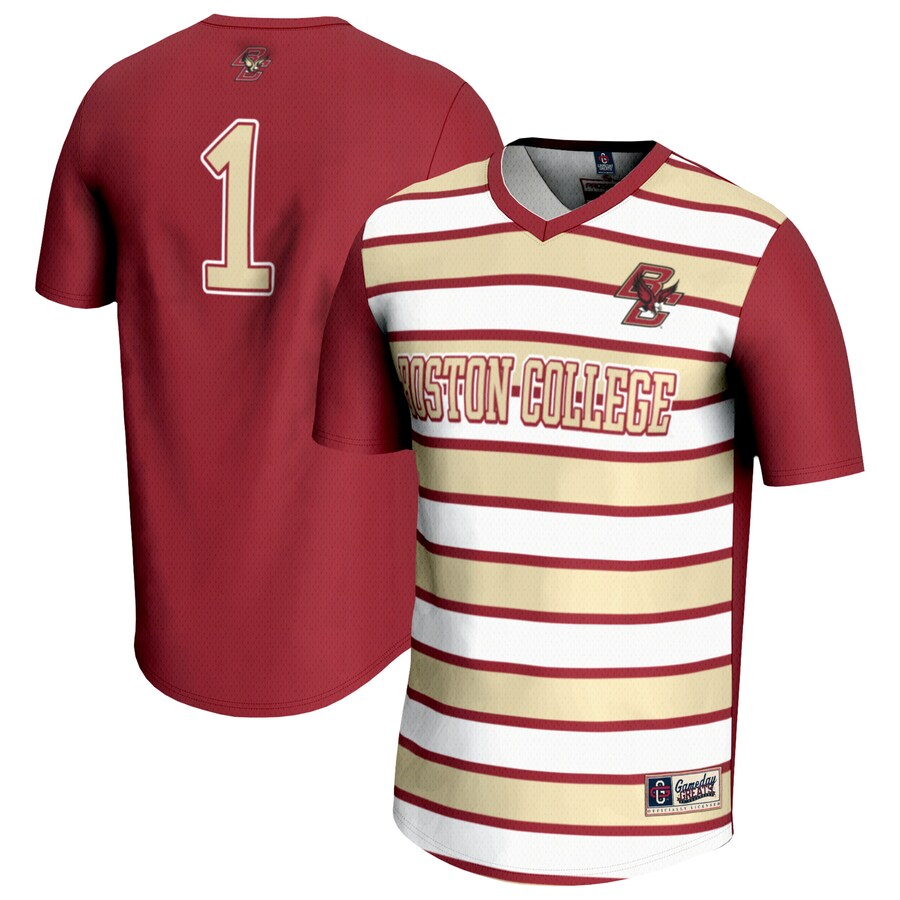 Youth GameDay Greats #1 Maroon Boston College Eagles Lightweight Soccer Fashion Jersey - ujerseystore