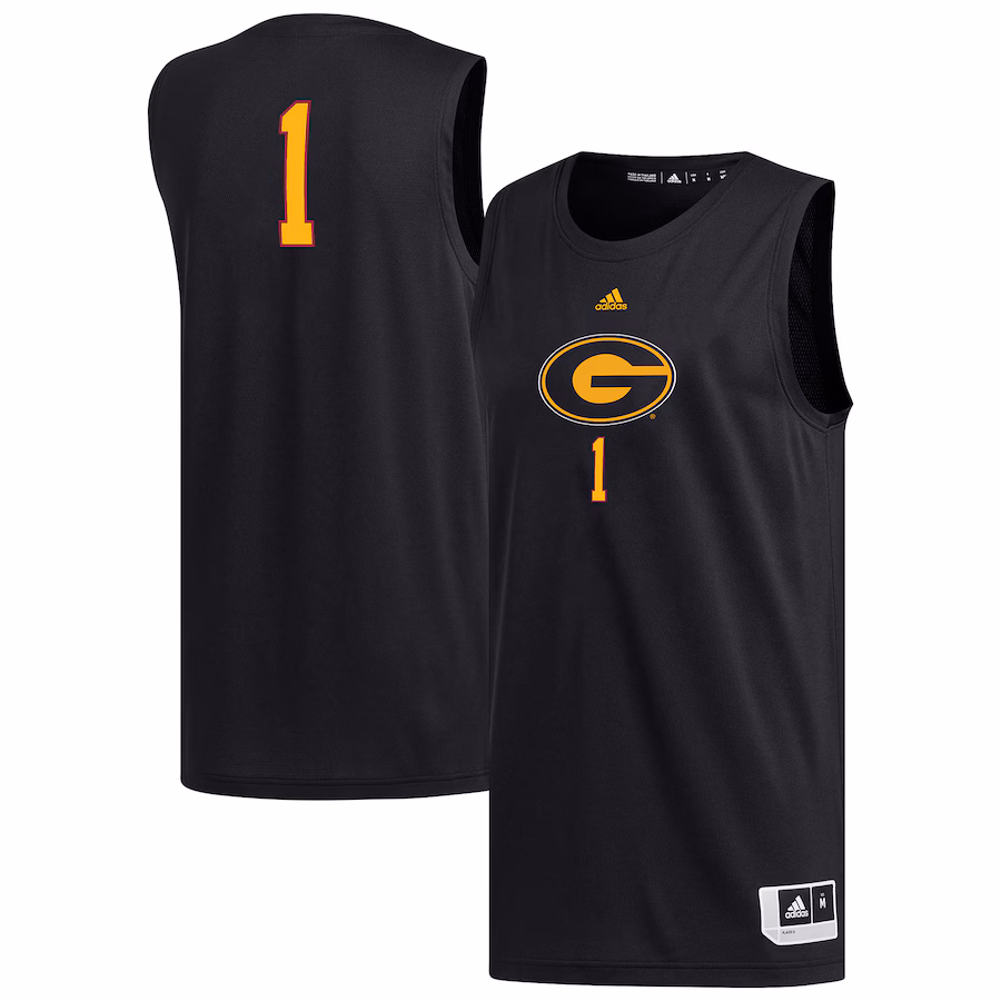 Men's adidas #1 Black Grambling Tigers Replica Basketball Jersey - ujerseystore