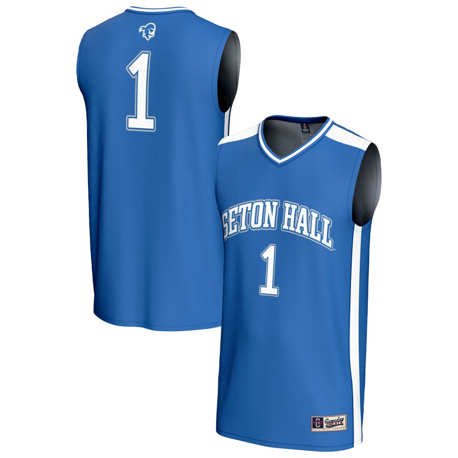 Unisex GameDay Greats #1 Blue Seton Hall Pirates Lightweight Basketball Fashion Jersey - ujerseystore