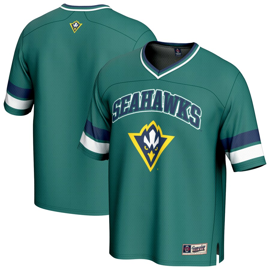 Youth GameDay Greats Teal UNC Wilmington Seahawks Football Jersey - ujerseystore