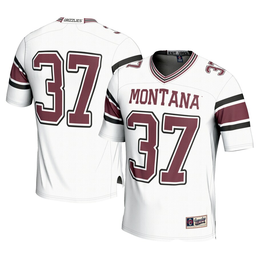 Youth GameDay Greats #1 White Montana Grizzlies Football Jersey - ujerseystore