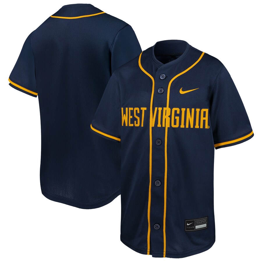 Youth Nike Navy West Virginia Mountaineers Limited Baseball Jersey - ujerseystore