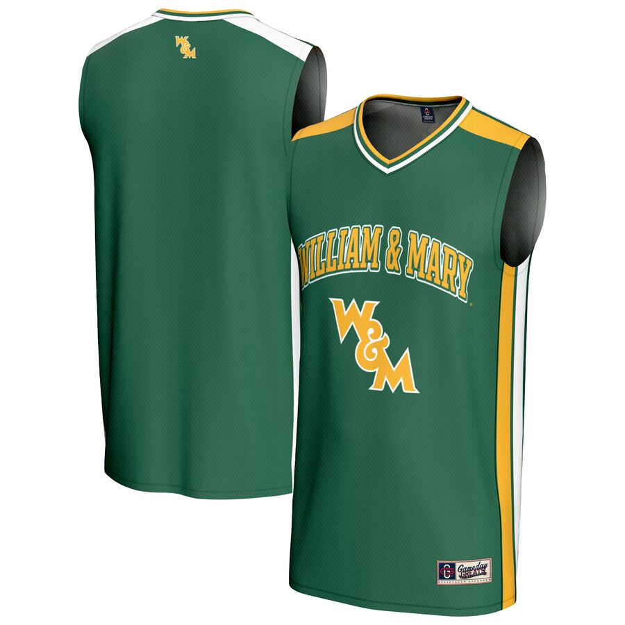 Youth GameDay Greats Green William & Mary Tribe Basketball Jersey - ujerseystore