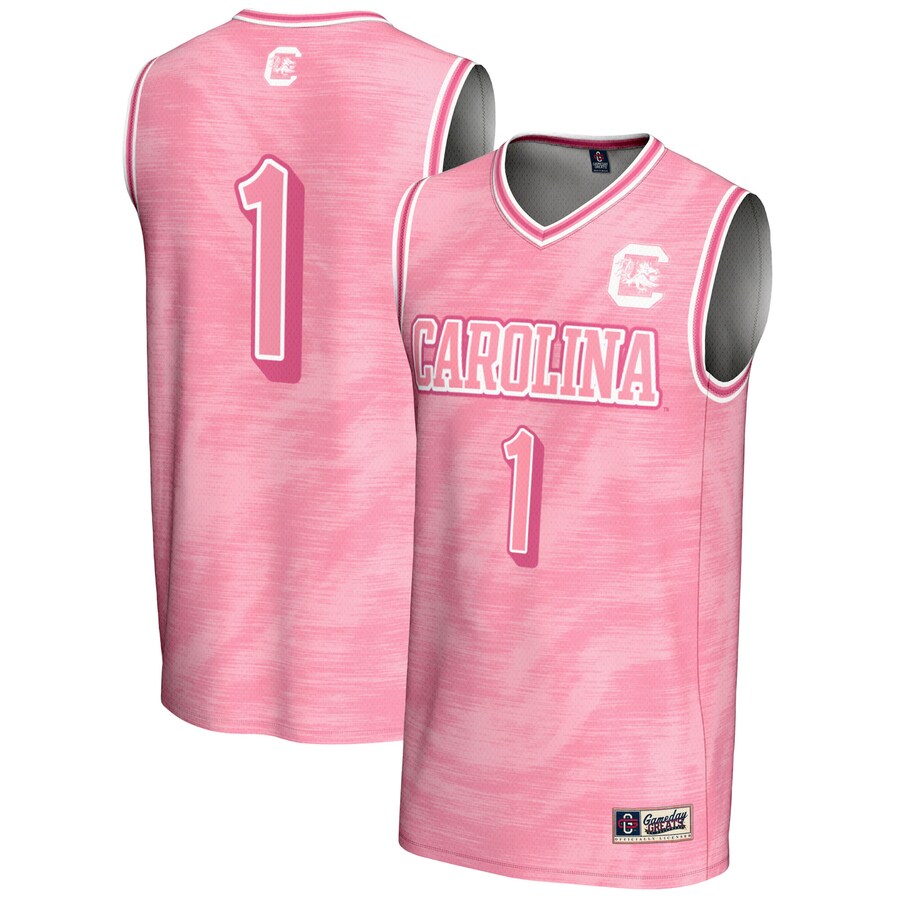 Unisex GameDay Greats #1 Pink South Carolina Gamecocks Lightweight Basketball Jersey - ujerseystore
