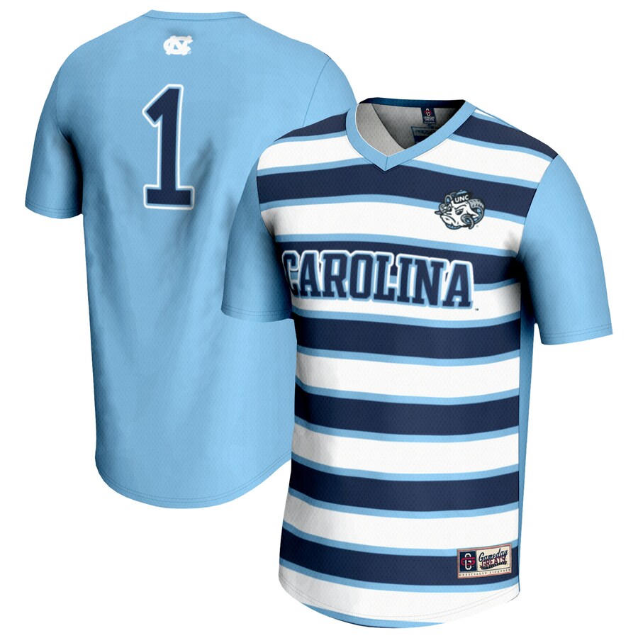 Unisex GameDay Greats #1 Carolina Blue North Carolina Tar Heels Lightweight Soccer Fashion Jersey - ujerseystore