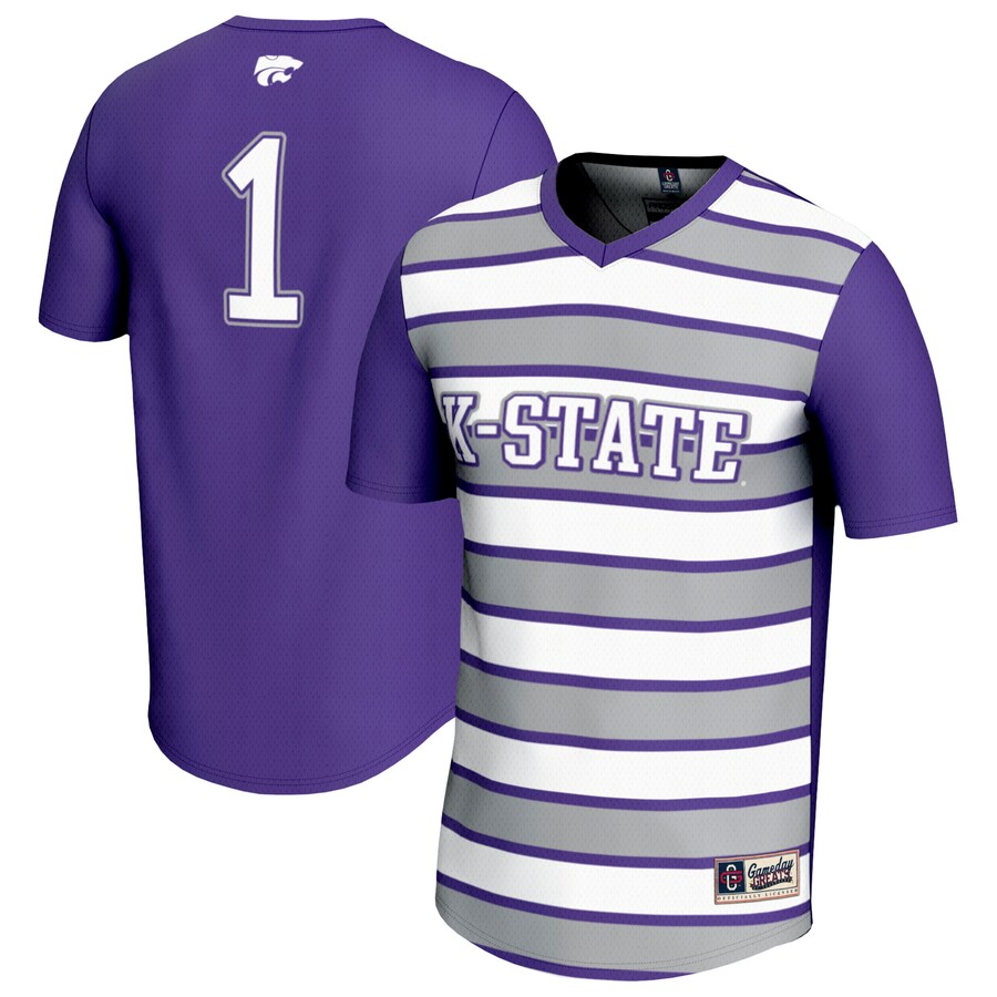 Unisex GameDay Greats #1 Purple Kansas State Wildcats Lightweight Soccer Fashion Jersey - ujerseystore