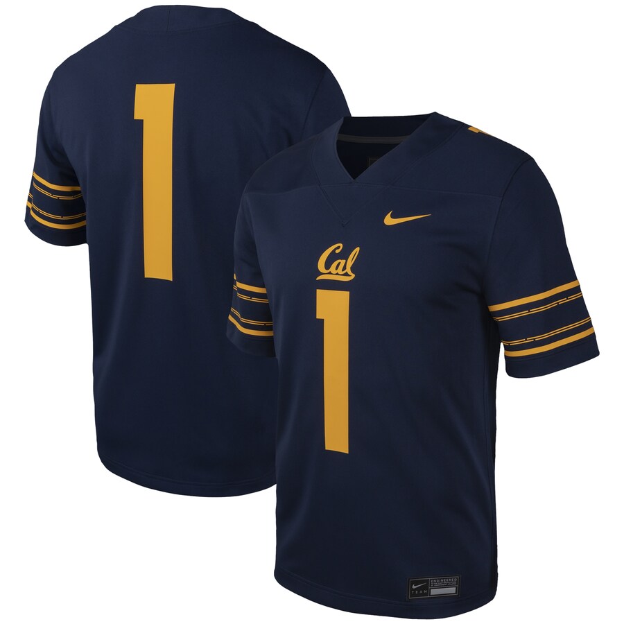 Men's Nike #1 Navy Cal Bears Untouchable Football Replica Jersey - ujerseystore