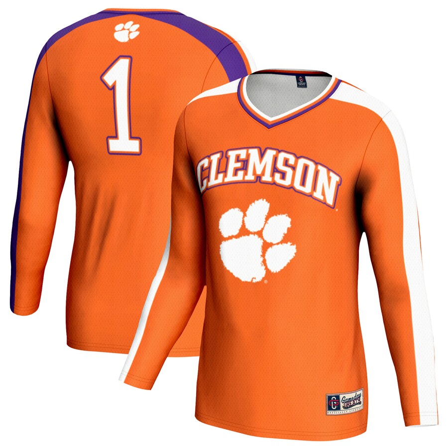Youth GameDay Greats Orange Clemson Tigers Women's Volleyball Lightweight Fashion Jersey - ujerseystore