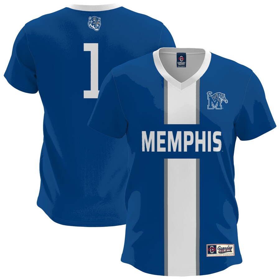 Men's GameDay Greats  Royal Memphis Tigers Lightweight Soccer Fashion Jersey - ujerseystore