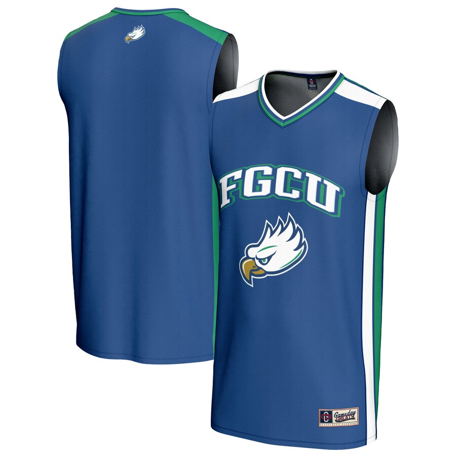 Youth GameDay Greats Blue Florida Gulf Coast Eagles Basketball Jersey - ujerseystore