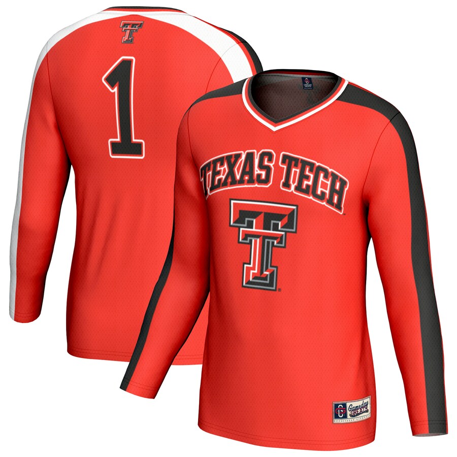 Unisex GameDay Greats #1 Red Texas Tech Red Raiders Lightweight Volleyball Fashion Jersey - ujerseystore