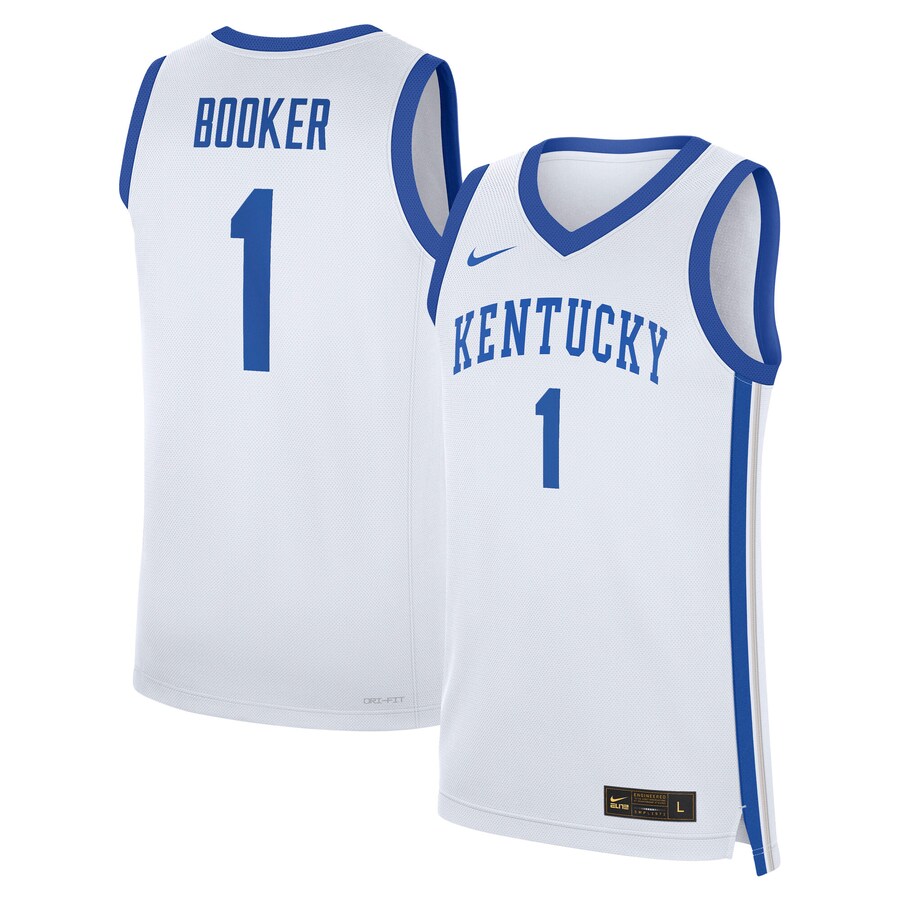 Men's Nike Devin Booker White Kentucky Wildcats Performance Replica Basketball Jersey - ujerseystore