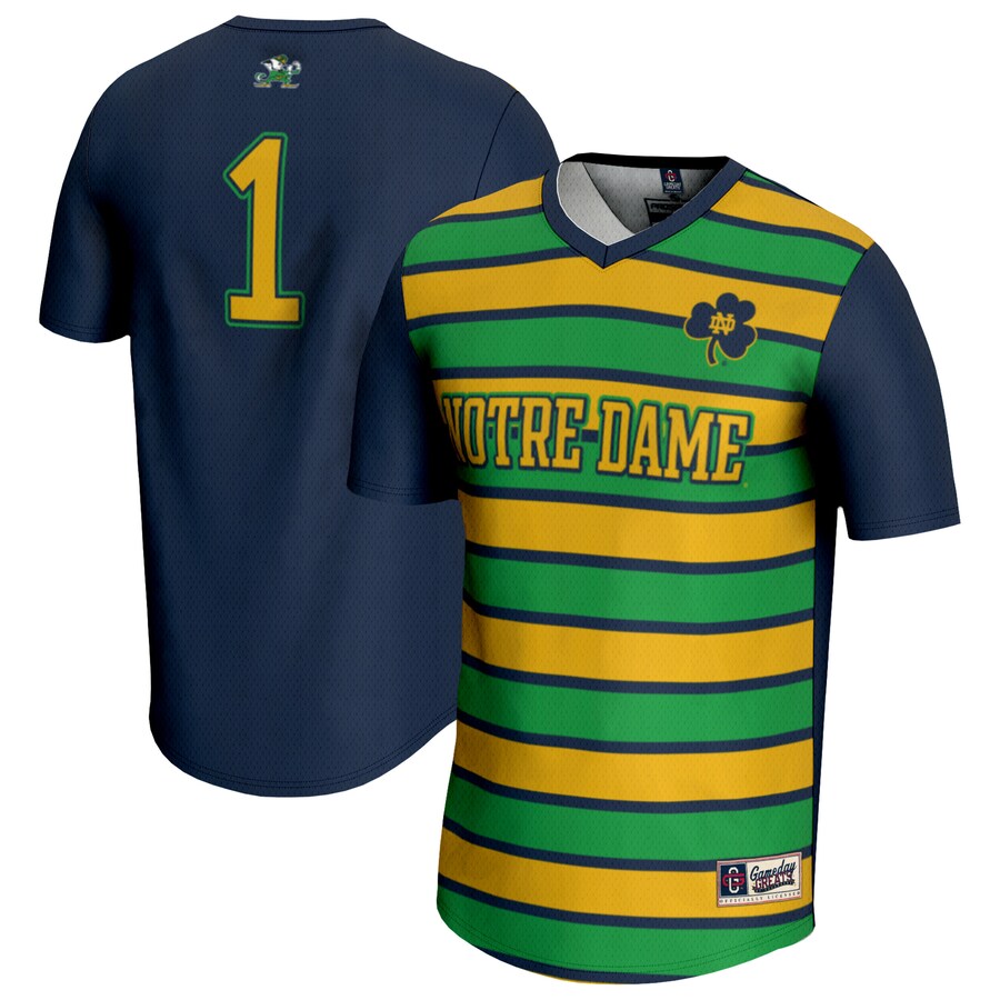 Youth GameDay Greats #1 Navy Notre Dame Fighting Irish Lightweight Soccer Fashion Jersey - ujerseystore